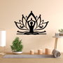 Wallity Yoga 30 Escultura de pared en Negro